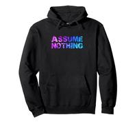 Assume Nothing - Bandiera bisessuale ad Acquerello, consapevolezza LGBTQ Felpa con Cappuccio