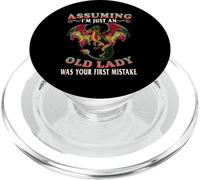 Assuming Im An Old Lady Was Your First Mistake Dragon Womens PopSockets PopGrip per MagSafe