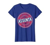 Assunta | La Migliore Assunta del Mondo | Donne e Ragazze Maglietta, Donna, Blu Reale, L