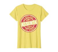 Assunta | La Migliore Assunta del Mondo | Donne e Ragazze Maglietta, Donna, Limone, L