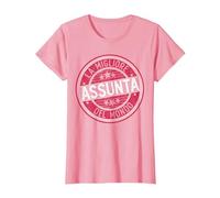 Assunta | La Migliore Assunta del Mondo | Donne e Ragazze Maglietta, Donna, Rosa, L