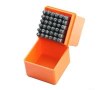 Assured - Set di punzoni alfanumerici in acciaio inox da 25 mm per lavorazione di precisione della pelle (2,5 mm)