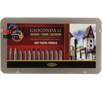 Ast. 12 Pastelli SOFT PASTELS Gioconda in Scatola Di Metallo ✅