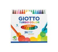 Giotto Turbo Color Confezione da 36 pennarelli - Punta fine 2,8 mm.- Inchiostro d'acqua - Lavabili - Colori assortiti