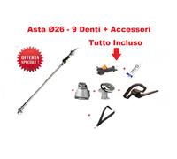 Asta Ø26 - 9 denti Tagliaerba Decespugliatore Rasaerba Tagliabordi Giardinaggio