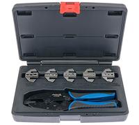 Asta A-RC6K - Pinza crimpatrice professionale per capicorda con 5 paia di ganasce e funzione cricchetto