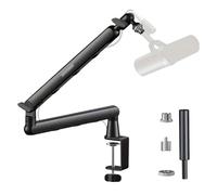 Asta a sbalzo for microfono in metallo ruotabile a 360° con montaggio su desktop ed estensione, compatibile for SM7dB SM7B MV7 AM8 K688