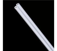Asta ABS Tubi cavi in plastica facili da pulire, tubi rotondi in ABS lunghezza 250/500 mm, in for canali d'acqua 50 pezzi(12MMx500MM)