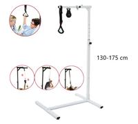 Asta alza malati regolabile in Altezza con base da terra, in acciaio, 130-175 cm