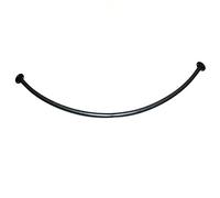 Asta angolare regolabile nera - 70 x 70 cm ripiani in metallo per spogliatoio e docce - soluzione elegante per la decorazione della casa per ottimizzare lo spazio