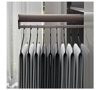 Asta Appendiabiti 30cm a 60cm barra Appendiabiti per Armadio Estraibile Ideale per Ripostiglio Organizzatore (Colore : Marrone scuro, Misurare : 40cm)