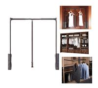 Asta appendiabiti a scomparsa, Pull Down Rod System Clothing Rail Closet Rod, for Wardrobe Bedroom Closet,