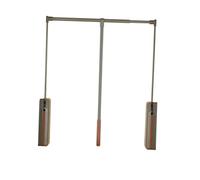 Asta Appendiabiti Con Sollevamento Verso Il Basso,ammortizzatore,asta Appendiabiti Con Arresto Laterale A 90°,portata 33libbre For La Maggior Parte Degli Armadi(Color 2,664-864mm)