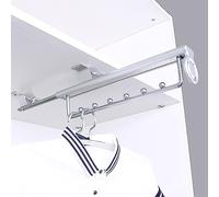 Asta appendiabiti estensibile estraibile - Barra appendiabiti for pantaloni, Appendiabiti regolabile for guardaroba, Portaoggetti for pantaloni e cappotti, Asta tubolare estensibile for guardaroba(30c