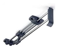 Asta Appendiabiti Estraibile, Organizer Multiuso Per Armadio, Appendiabiti Retrattile Per Guardaroba Resistente Con Maniglia, Asta Appendiabiti Estraibile Regolabile In Alluminio Abs Argento, Argento