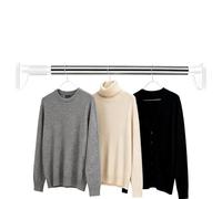 Asta Appendiabiti - Organizzatore Retrattile Per Scaffale Resistente - Barre Per Appendiabiti Per Armadio | Per Lavanderia Asciugatura Cappotto Guardaroba Deposito Camera Da Letto Natale Giacca Da Via