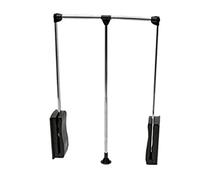 Asta appendiabiti per armadio, Hanging Wardrobe Rail Bedroom Lift Rail, Damper Soft Return,