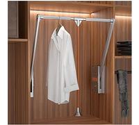 Asta appendiabiti per armadio, Liftable Clothes Hanger Dormitory Clothes Closet Hardware Pull-Down Clothes Rail,