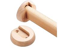 Asta appendiabiti regolabile in legno, 1 pezzo per armadi, allungabile da 400 a 1200 mm, ideale per armadi e spazi da incasso (80 cm)