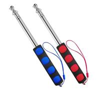 Asta Bandiera Telescopica,2 pcs 1.2m Asta Telescopica per Bandiera Asta Della Bandiera Acciaio Inox Bacchetta Telescopica Allungabile Asta per Bandiera,per Guide Turistiche, Campeggio, Sfilate
