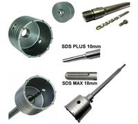 ASTA BARRA PER FRESA CAROTATRICE ATTACCO SDS PLUS/MAX da 35 CM A 100 CM