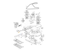 Asta bilanciere piatto ORIGINALE STIGA trattorino tagliaerba 1330m 382000565/1