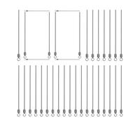 Asta cablata per Esche Spinner,100 Pezzi Filo per Esche Spinner Fibbia Curva | Accessori Da Pesca per Carnieri Acqua Dolce Attività All'aperto Spiaggia Riva