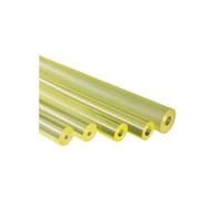 Asta cava in poliuretano giallo traslucido, diverse misure(80 * 10mm)