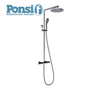 Asta colonna doccia PONSI ROUND-T telescopica MIX MECCANICO deviatore a 2 vie