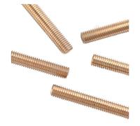 Asta completamente filettata in ottone, Brass Thread Rod,Brass Metric Bolt Full Thread Shaft Rod Bar Stud Length200-500mm