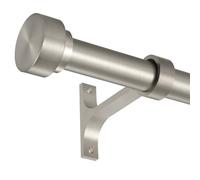 Asta corta per tende da 30,5 a 50,8 cm, asta telescopica laterale, asta regolabile in metallo da 2,5 cm, nichel opaco