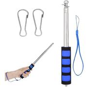 Asta Della Bandiera Acciaio Inox,Bacchetta Telescopica Allungabile,Acciaio Inox Puntatore,Telescopica per Della Bandiera,Asta Porta Bandiera Telescopica,Con 2 cicli di chiusura,Per il viaggio,Aula