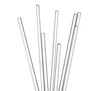 Asta di agitazione in vetro rotonda, Confezione da 5 bacchette di agitazione in vetro borosilicato for laboratorio da 0,3-0,4x6-16 pollici(0.3x8inch)