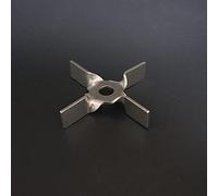 Asta di agitazione sopraelevata, 1 pala a quattro foglie in acciaio inossidabile 304 da 6 cm, 7 cm con foro da 8 mm for apparecchiature di miscelazione da laboratorio(DIA6cm-hole size 8mm)