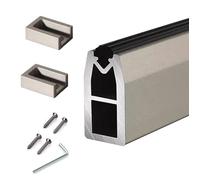 Asta di armadio in metallo pesante con staffe di supporto per sistema di armadio per il sistema di abbigliamento per abiti appesi a cima non slip silenzio striscia di guardaroba staccabile bar per