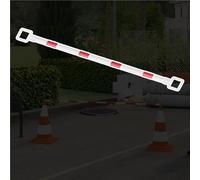 Asta di collegamento coni stradali Barra Di Sicurezza Traffico Telescopica, Rosso E Bianco Da 100 A 200 Cm, Barriere Di Parcheggio Sicurezza Stradale/Controllo Della Folla(18 pcs)