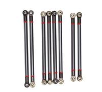 Asta di collegamento in lega di alluminio da 8 pezzi con passo da 313 mm per auto RC 1/10 per Axial SCX10 (Tu colora)