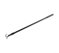 Asta di estensione per aprifinestra, asta telescopica da 30-60 cm, con ganci, per maniglia del portello del tetto, struttura in lega di alluminio, nero, palo telescopico