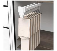 Asta di gancio dell'indomare espandibile, rack di abbigliamento estraibile per cappotti e pantaloni, design salvaspazio, capacità di carico di 30kg, profondità 46.5cm, perfetto per l'organizzazione de