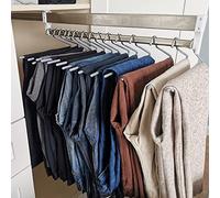 Asta di gancio di guardaroba retrattile 3080 cm Calco di cimpelle in acciaio inossidabile Ricetta per camminata per spazi per la spazialità per spazi per spazi per la space di vetrino (dimensioni: