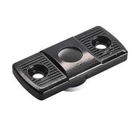 ASTA DI GUIDA F. ALU porte a = 23 X 50 mm, con rivestimento nero; 1 pezzi