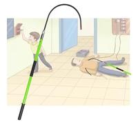 Asta di Isolamento per Gancio di Salvataggio Portatile di Primo Soccorso con Gancio di Salvataggio, carichi 100 kg, palo di Sicurezza antincendio ad Alta Tensione da 10 KV, 35 KV,