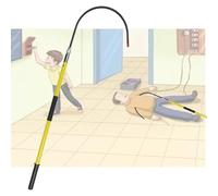 Asta di Isolamento per Gancio di Salvataggio Portatile di Primo Soccorso con Gancio di Salvataggio, carichi 100 kg, palo di Sicurezza antincendio ad Alta Tensione da 10 KV, 35 KV,