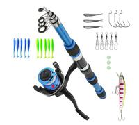 Asta Di Lightweight Per Bambini - Rulli Rotanti Ad Angolo Di Angoscia - A Livello | Combinazione Telescopica Attrezzatura Da Del Pesce Giovani Giovani | Pacchetto Combi