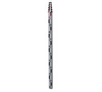 Asta di livellamento hedue® 4 m - Asta di livellamento per lavori di livellamento in cantiere e per la misurazione di quote libere, con prolunga telescopica