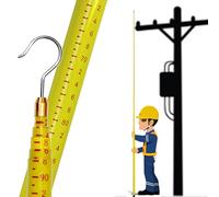 Asta di livellamento regolabile, bastone di misurazione telescopico per rilevamento territorio e torre, strumento di misurazione dell'altezza isolato