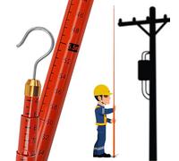 Asta di livellamento regolabile, bastone di misurazione telescopico per rilevamento territorio e torre, strumento di misurazione dell'altezza isolato