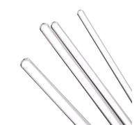 Asta di miscelazione Aste di agitazione trasparenti a testa tonda da 100 pezzi, asta drenaggio in vetro, for attrezzature laboratorio ad alto borosilicato(8X300mm)