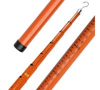 Asta di misurazione isolata a lettura diretta, bastone regolabile per camion e silvicoltura, bastone di grado non conduttivo con borsa per il trasporto (15 m, 4 pezzi)