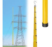 Asta di misurazione isolata, High Voltage Insulated Telescoping Measuring Rod Multicolor 6-18m(Yellow,8m/26.2ft)